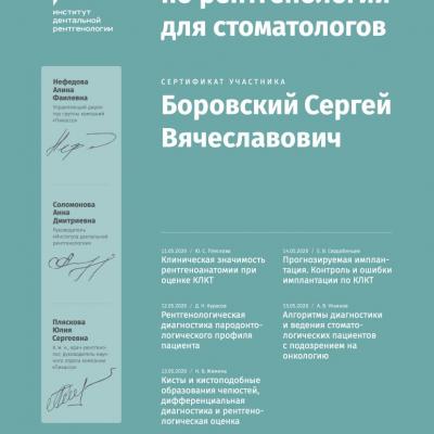 Borovskiy Certificate 3